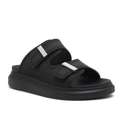 Шлепанцы RUBBER UPPER AND RUB Alexander McQueen - черный(663563 W4Q51)