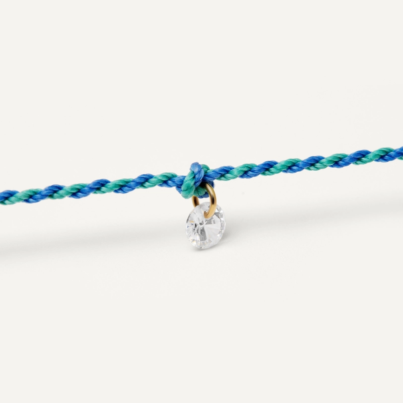 Анклет Плетеный Твой Цвет – Маленький кристалл
