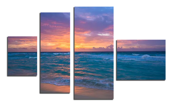 Модульная картина "Морское солнце"