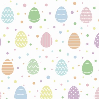 пасхальный паттерн на белом фоне