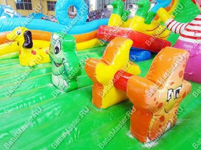 Коммерческий надувной батут "Парк развлечений" 12*8*6,5 м
