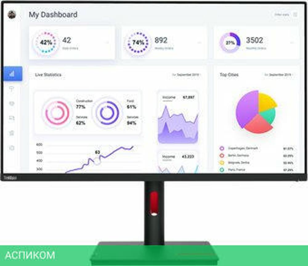 Монитор Lenovo ThinkVision T32p-30 63D2GCR1CS
