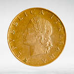 Italy 20 Lire 1958 R "Oak Branch", VF