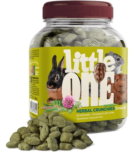 Литтл Уан Лакомство для грызунов Травяные подушечки 200гр.
