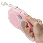 Поводок-рулетка для собак Urban S, 5м до 15кг, лента, розовый, Triol