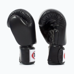 Боксёрские перчатки Fairtex Deluxe Tight-Fit чёрные
