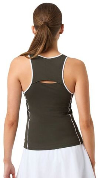 Женский топ теннисный Björn Borg Ace V Neck Tank - зеленый