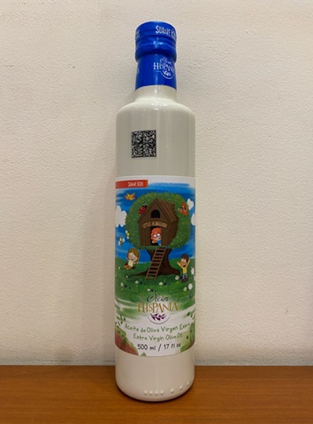 Оливковое масло ДЛЯ ДЕТЕЙ нерафинированное Hispania Little Almazara 0,5л, Испания