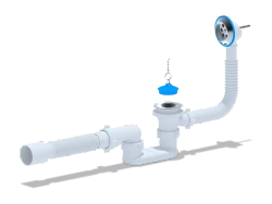 Сифон Ани для ванны с выпуском и переливом