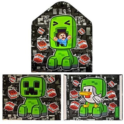 Папка-конверт на кнопке А5 "My game Утка", пластик, 180 мкм, двусторонняя печать