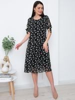 Платье Сальма(шифон,блэк) Diolche (Акция)