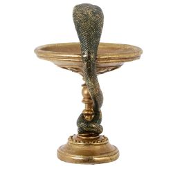 GAEM Фигурка декоративная "Змея с блюдом", D 20 см, L20 W21 H30 см