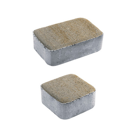 Тротуарная плитка КЛАССИКО - Искусственный камень Степняк, комплект из 2 видов плит