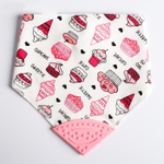 4405120 Нагрудник с прорезывателем, цвет розовый МИКС