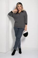 Джемпер Время вперед (серый) Б12517-24 LT Collection