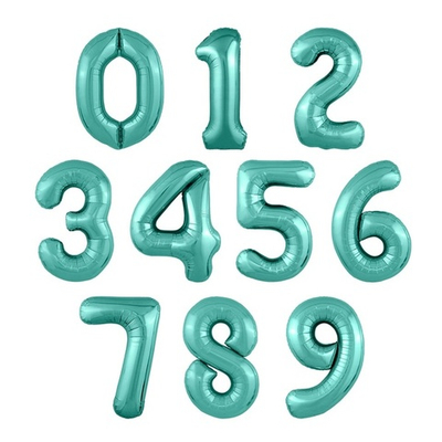 шар надувной Цифра Slim Бискайский зеленый