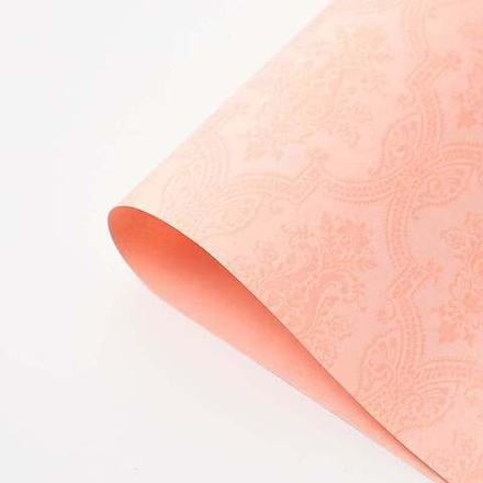 Пленка перламутр ОРНАМЕНТ 58см*10м НЕЖНО-РОЗОВЫЙ