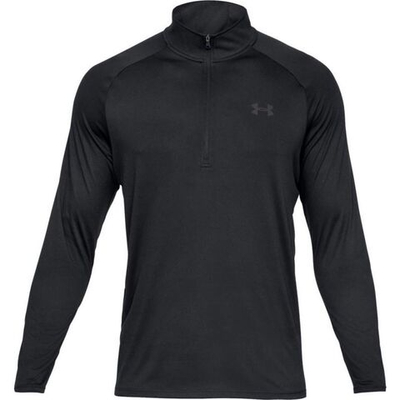Теннисная футболка Under Armour UA Tech 2.0 1/2 Zip - Black