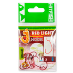 Крючок офсетный HitFish J-Red Light Hook (LH)