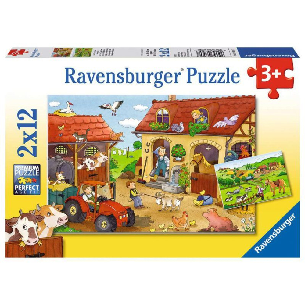 Ravensburger - Работа на ферме 2 x 12 деталей. 075607