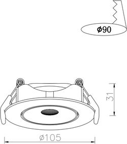 Точечный встраиваемый светильник Arte Lamp