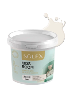 SOLEX Краска для детских комнат KIDS ROOM цв.Пломбир (Pantone 11-0604) 1,4кг (ИжСинтез)
