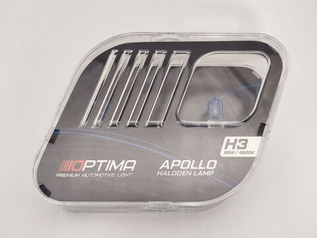 Галогенные лампы Optima Apollo H3 White 4500K, комплект 2 лампы