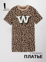 Платье детское трикотажное в садик