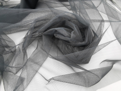 Бюстовая неэластичная сетка, Lauma, темно-серый, (BS-2788)