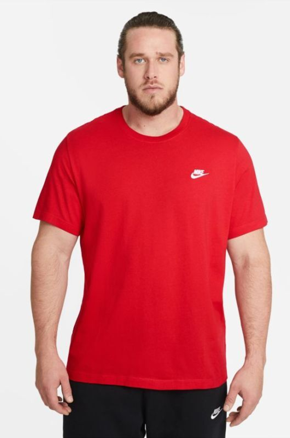 Мужская теннисная футболка Nike NSW Club Tee M - university red/white