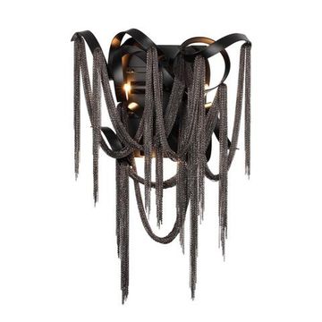 5067/4W HALL ODL24 525 черный матовый/черный хром/металл Бра G9 4*40W CHAINY