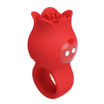 Красный мини-вибратор на палец Jae (Цвет: красный)