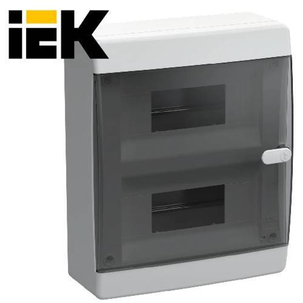 UNION Compact Корпус пластиковый ЩРН-П-18 IP41 прозрачная дверь IEK