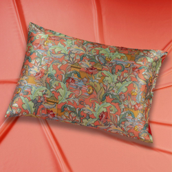 Наволочка 50x70 Mollen Рассвет розово-коралловая шелковая