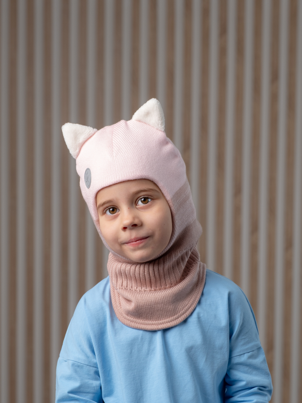 Шлем зимний вязаный (Пион) КИС