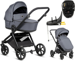 Детская коляска Tutis Mio 3 Plus Essential New 4 в 1 с автокреслом Beno Black и базой 1622103 Dark Grey