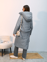 Пальто  демисезонное "Анель" голубой