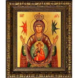 Знамение. Икона Божьей Матери с ангелами.