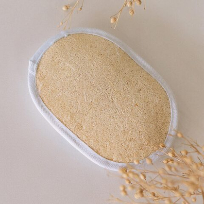 Мочалка натуральная из растительного волокна (люфа), 12х18 см