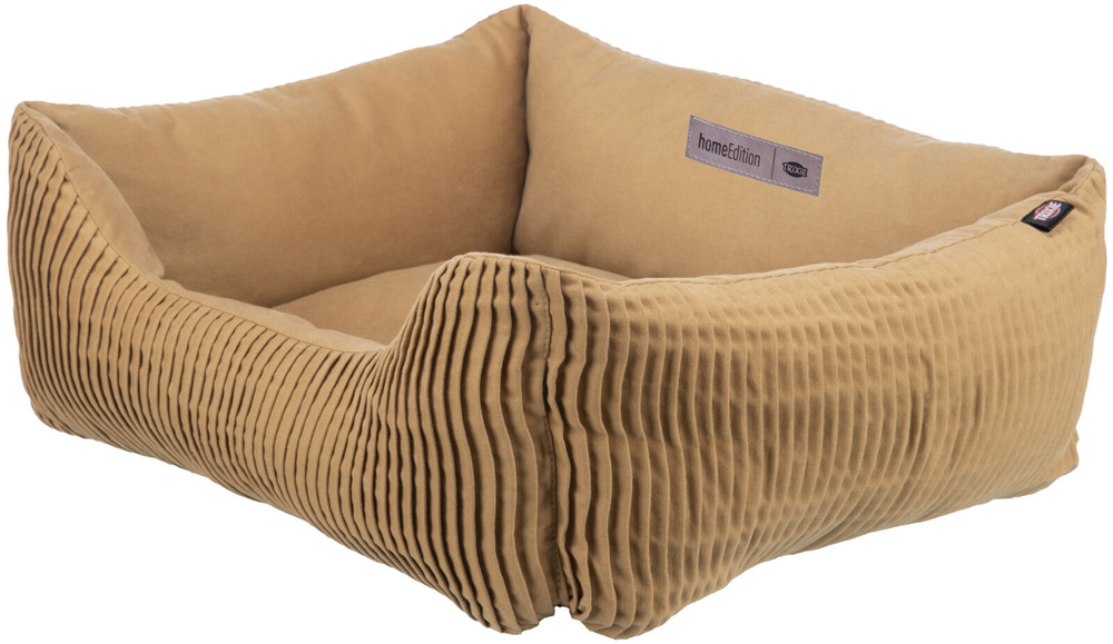 Лежак Marley прямоугольный с бортиком, 80 х 60 см, охра