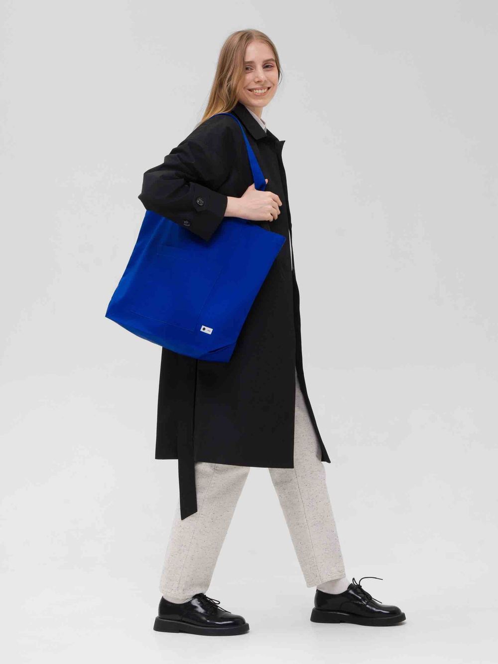 Плащ FOS Средней длины Женский Черный