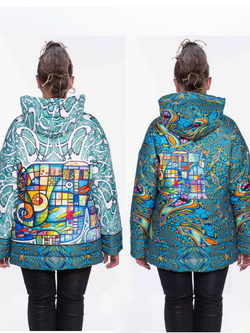 Двусторонняя куртка «Витражи», по мотивам живописи Тани МакКабе