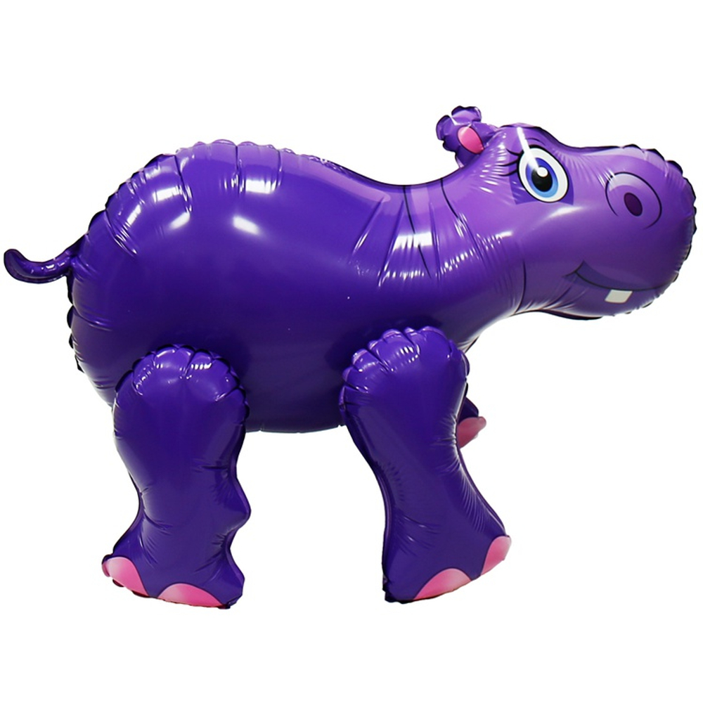 Шар Фольгированный Бегемот (Фиолетовый)