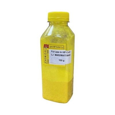 Тонер для HP Color LJ M452/M477/M454 (100гр, желтый, Chemical) ATM