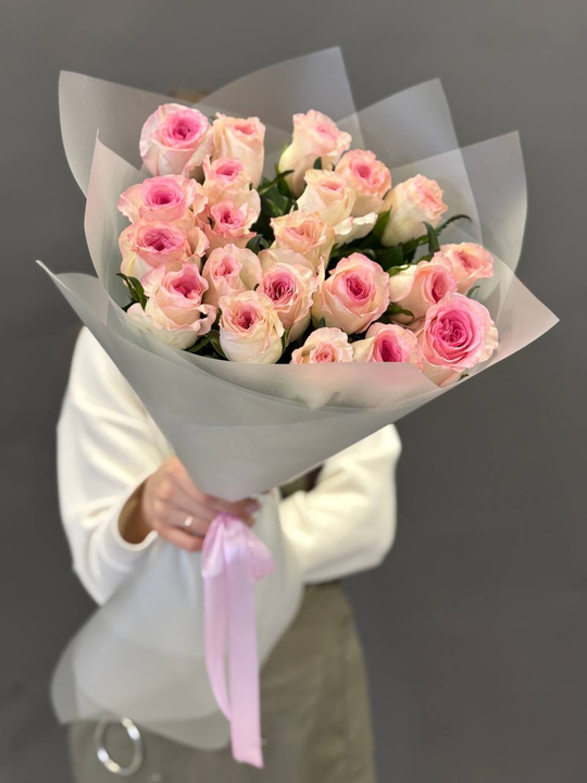 Букет из 25 роз Мандала 60см Акция