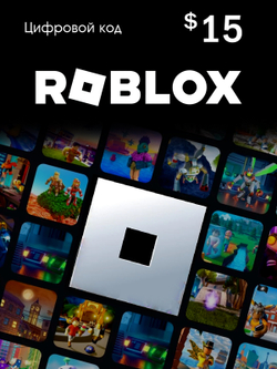 Карта оплаты Roblox 15 USD USA [Цифровая версия] (для ПК, цифровой код доступа)
