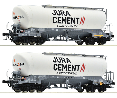 Набор из 2-х вагонов для перевозки цемента, Jura Cement/Wascosa , VI эпоха