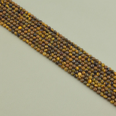 Нитка Тигровый глаз 39 см. 4 мм. (Без замка)