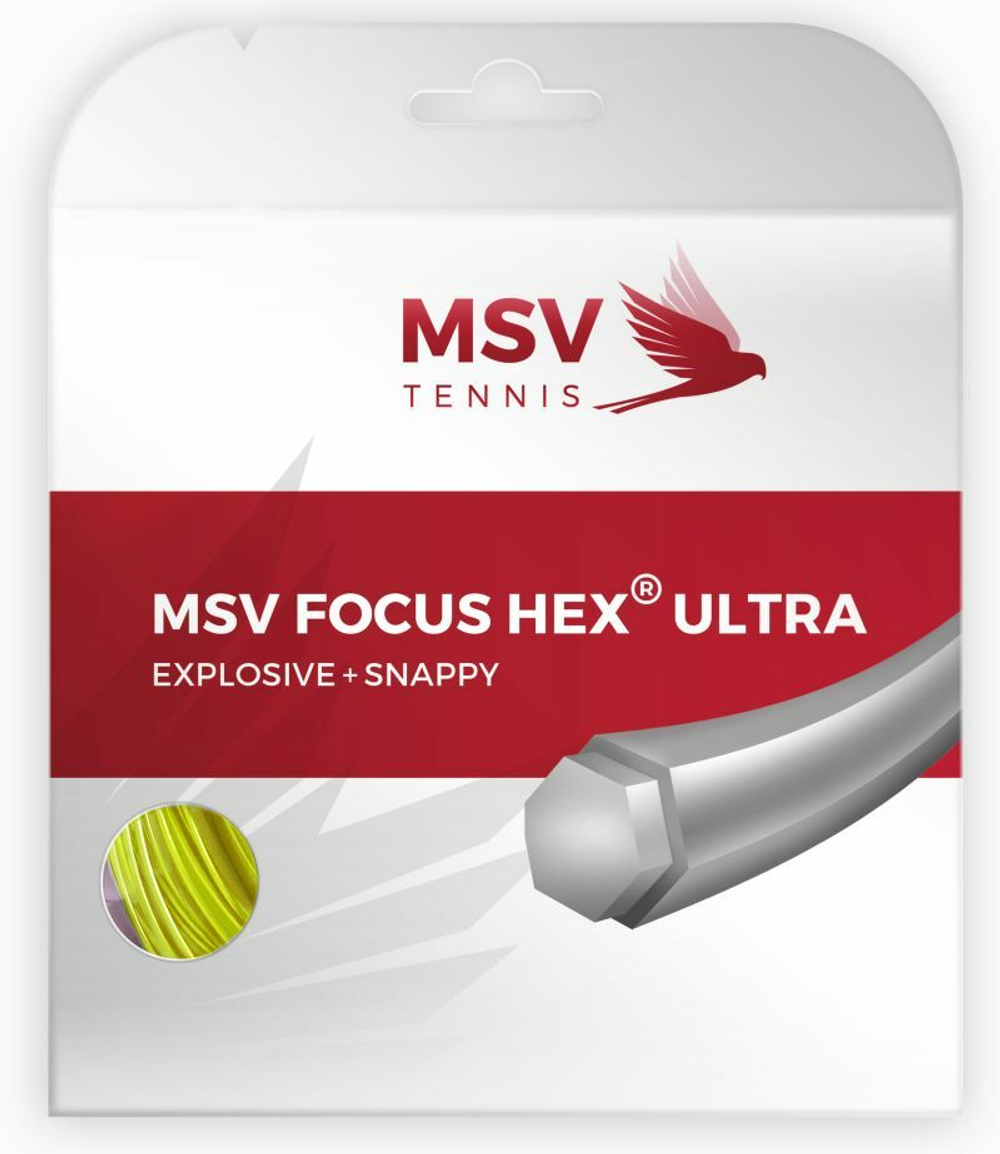 Теннисные струны MSV Focus Hex Ultra (12 m) - neon yellow