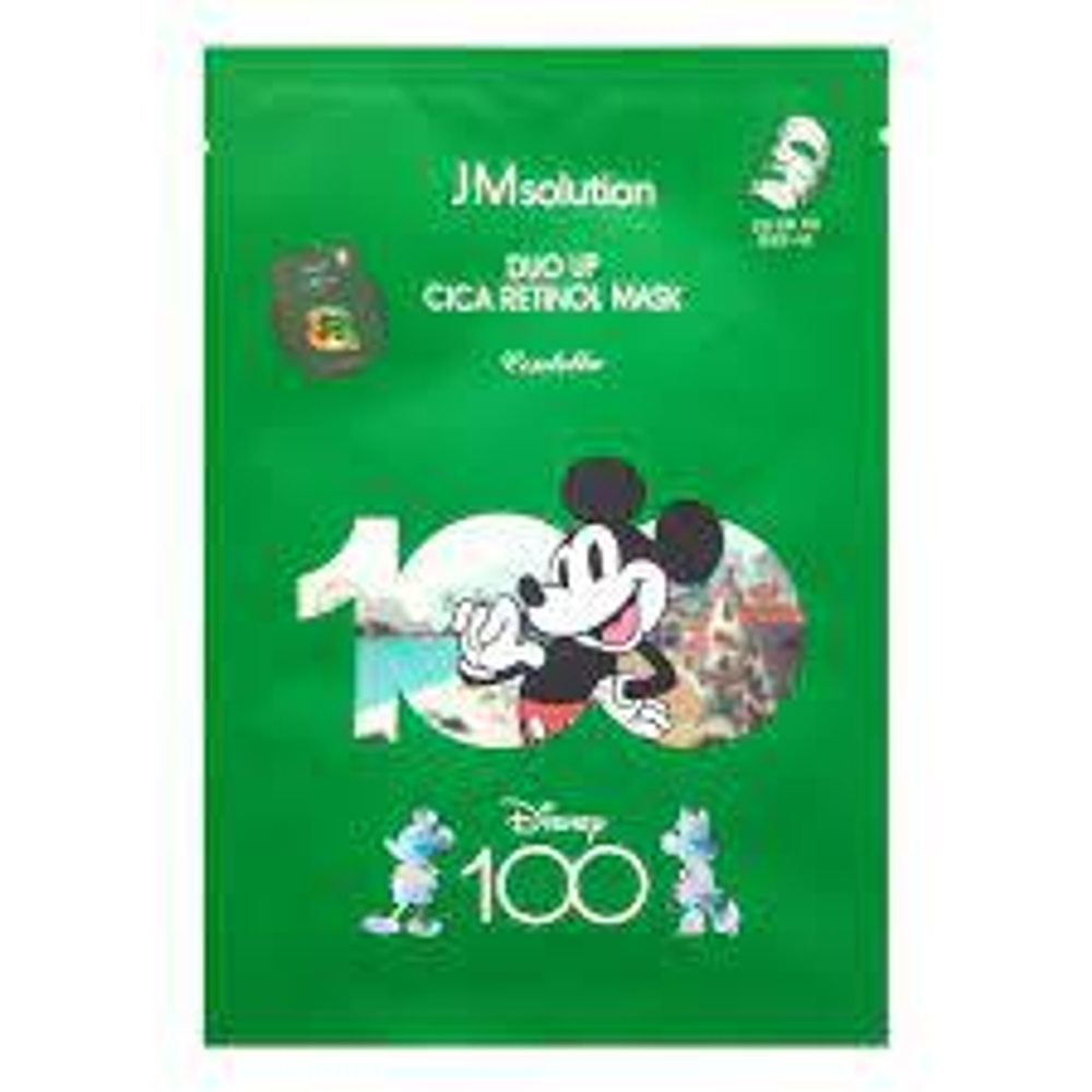 Маска тканевая с центеллой и ретинолом JMsolution Disney 100 Duo Up Cica Retinol Centella, 30 мл